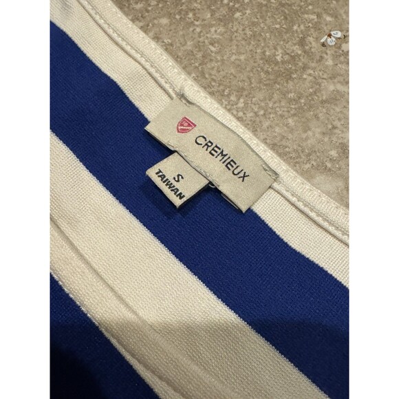 Cremieux Ladies Blue & Cream Striped A-Line Dress, Size Small! - Picture 4 of 4